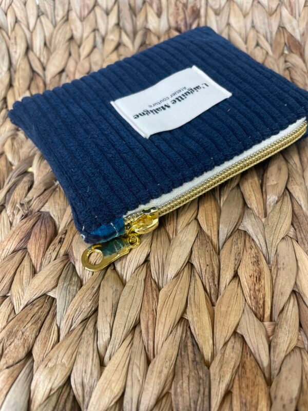 Porte Monnaie Velours Côtelé