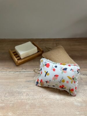 Éponge lavable toile de jute